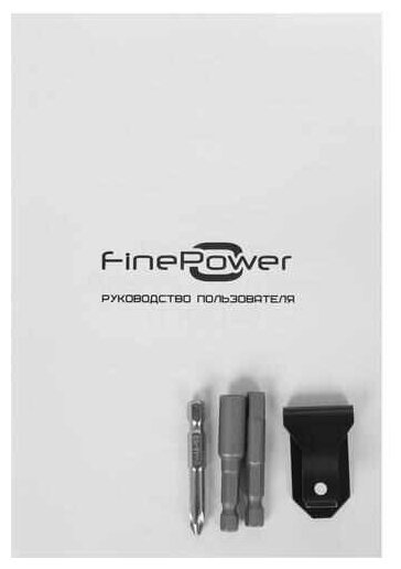 Винтовёрт без аккумулятора и зарядного устройства FinePower One Base (шестигранник 1/4", ударный, 28000 об/мин, 180Н*м, 20В, без АКБ и ЗУ) - фотография № 8