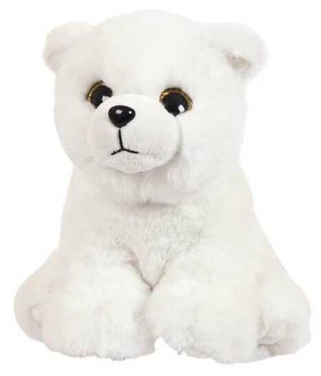 Мягкая игрушка ABtoys Медведь белый полярный, 15 см (M5043)