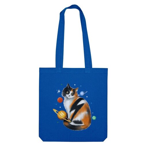Сумка шоппер Us Basic, синий мужская футболка космическая кошка с игрушками l черный