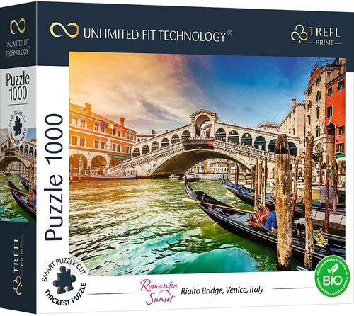 Пазл Trefl 1000 деталей: Мост Риальто, Венеция, Италия (Trefl Prime UFT)