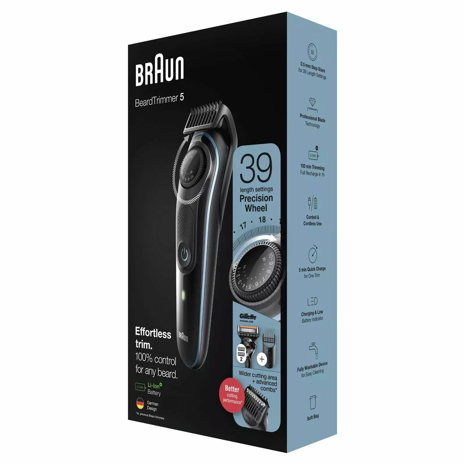 Триммер для бороды Braun BT5341 + Бритва Gillette - фото №3