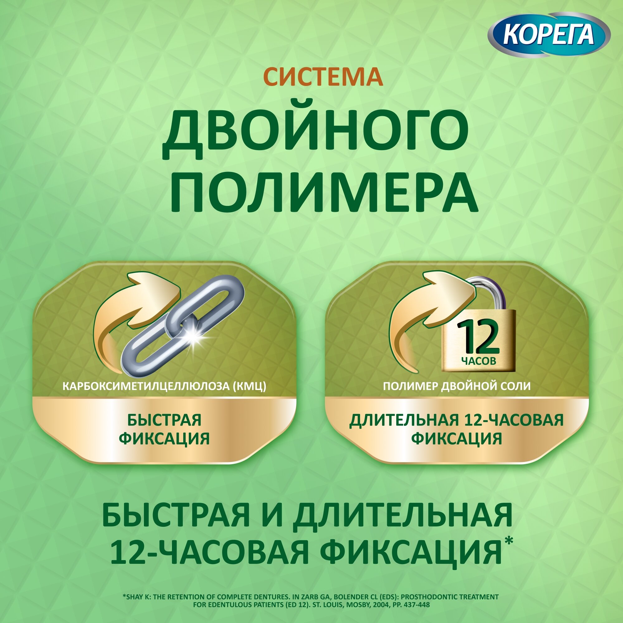 Изображение Корега Максимальная свежесть крем для фиксации съемных зубных протезов до 12 часов с тонким носиком-аппликатором, 40г