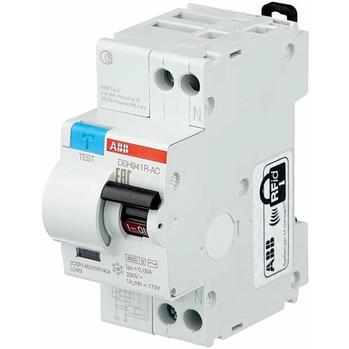 фото Дифференциальный автомат abb dsh941r 2п 30 ма c 4,5 ка ac электромеханический 20 а (1 шт.)
