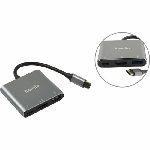 Переходник с USB Type C на HDMI Ks-is KS-342P 1741₽