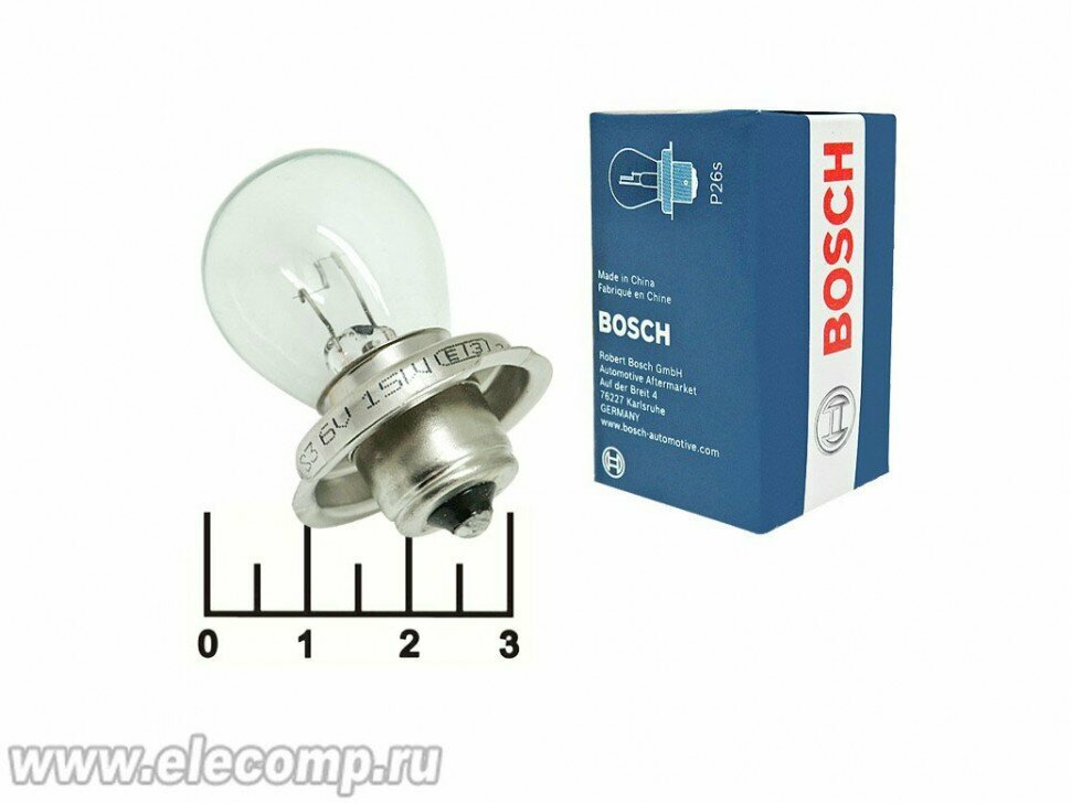Лампа 6V 15W S3 Bosch (1987302606)