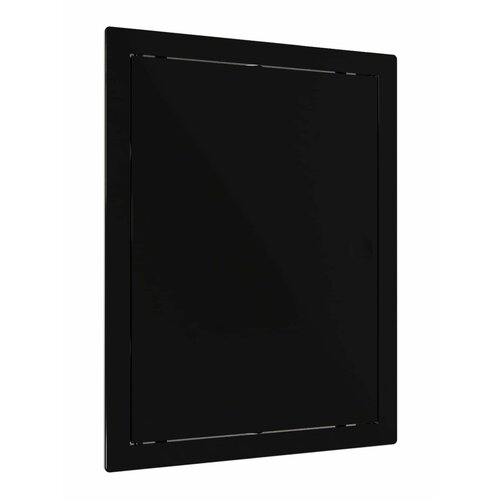 Люк ревизионный LN фланец 150х200 нажимной 172х222 пластик black EVECS