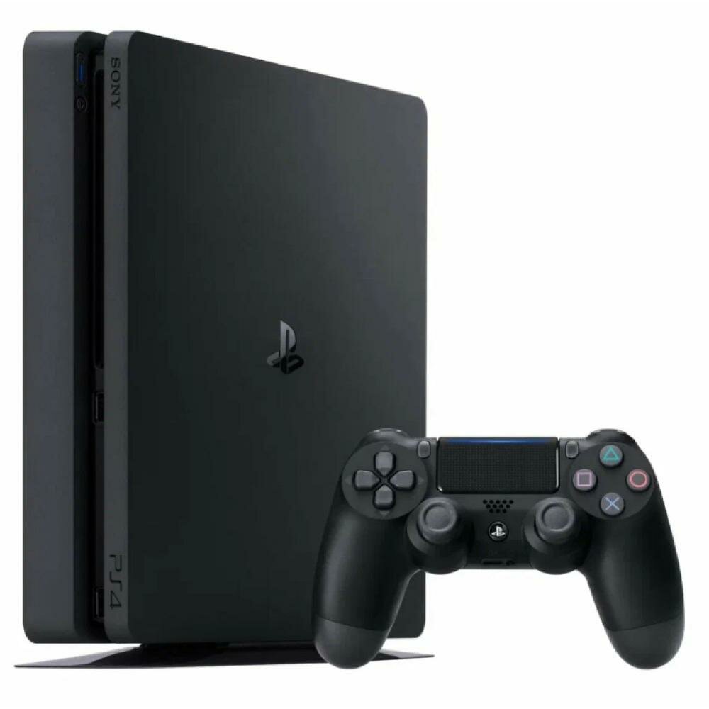 Игровая приставка Sony PlayStation 4 Slim 1Tb CUH-2218B с дисководом, Черный