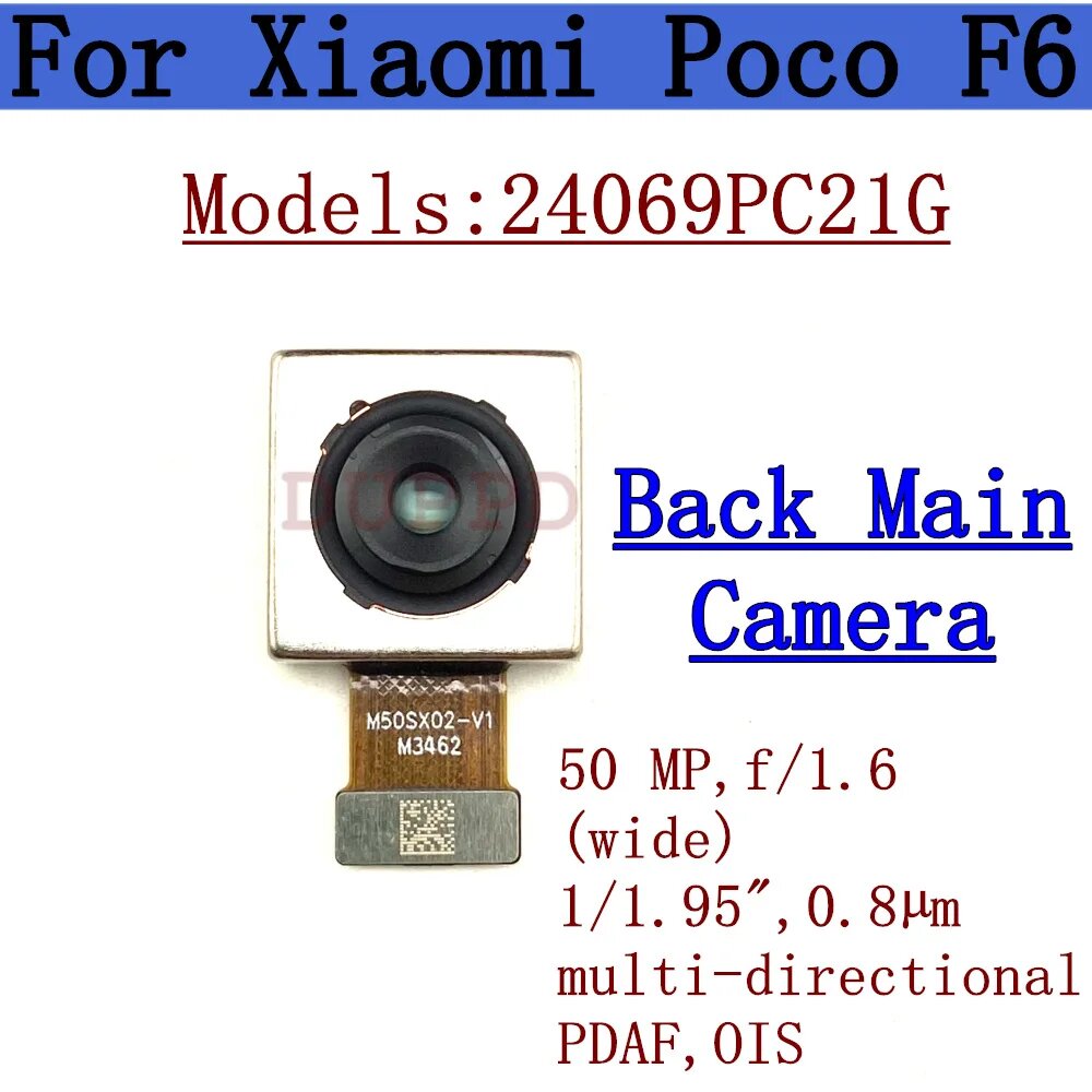 Картинки Основная задняя камера для Xiaomi Mi Poco F6 24069PC21G модуль камеры заднего вида, Poco F6 Rear Main