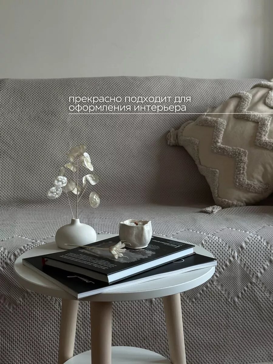 Свеча ароматическая с деревянным фитилем в гипсе, кокосовый воск — фото 1