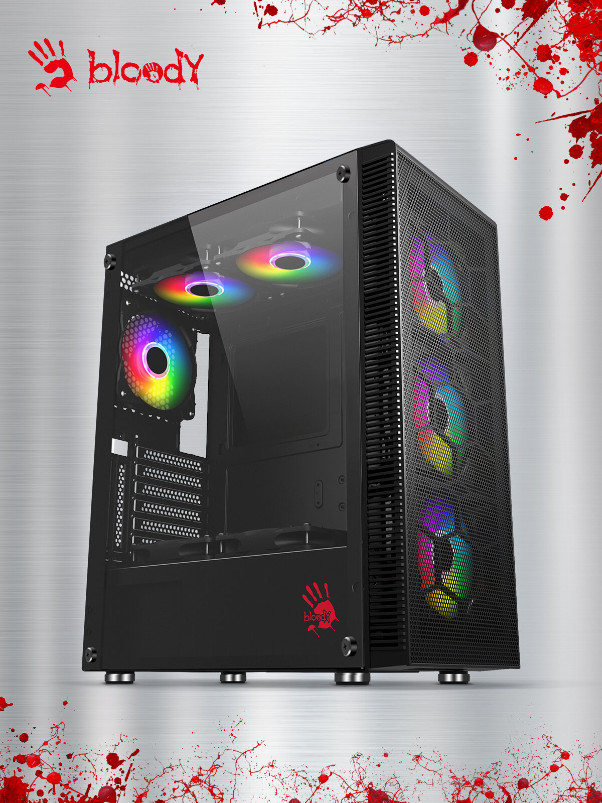 Компьютерный корпус ATX Bloody BD-CC115 черный (bd-cc115-bk)