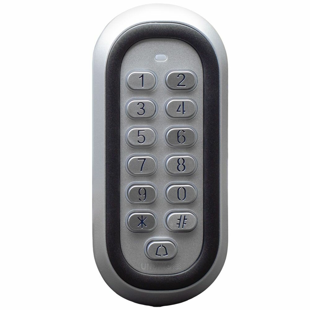 Панель доступа Undino UD-ACP302EM с механической клавиатурой и подсветкой клавиш / нержавеющая сталь /считыватель Marine