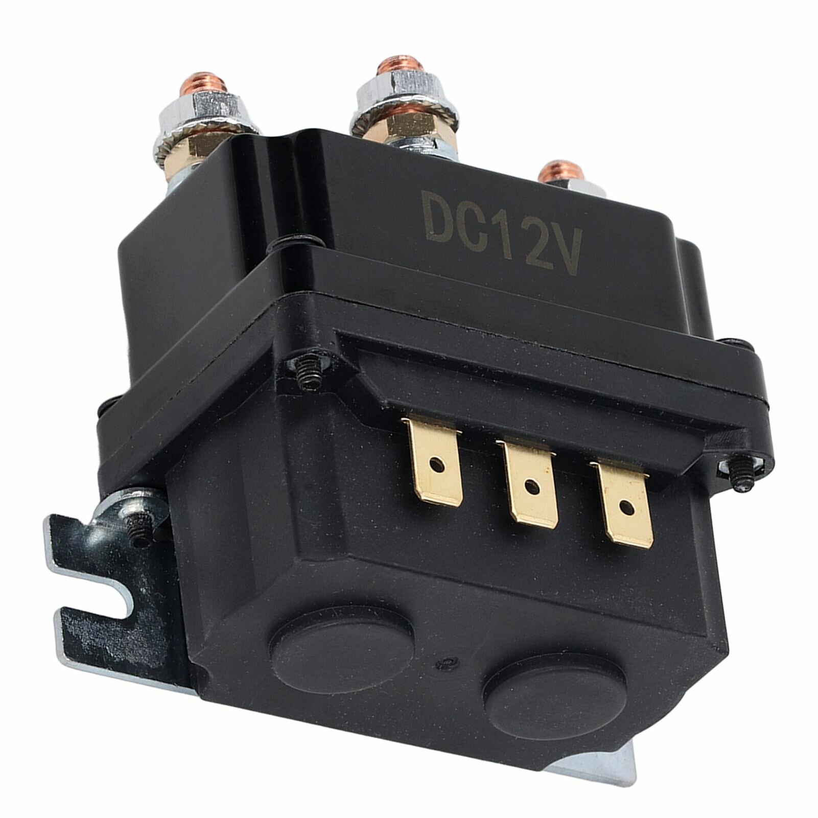 Реле лебедки "Нет бренда", 250 A, 12 V, латунная катушка, черное