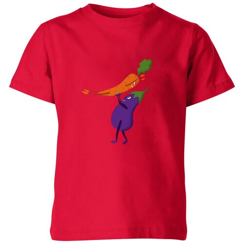 Футболка Us Basic, размер 12, красный мужская футболка танцующие овощи грязные танцы l белый