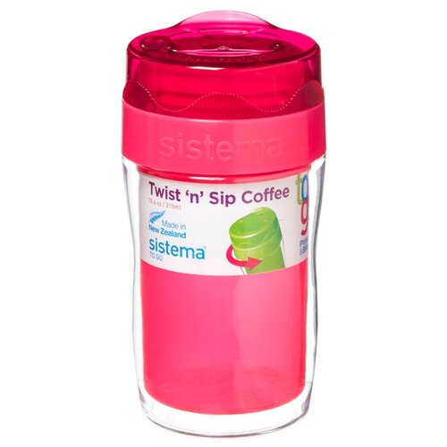 фото Термокружка Sistema Small Twist‘n’Sip Coffee To Go (0,315 л) pink