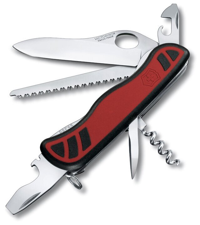 Нож складной VICTORINOX Forester, 111 мм, 10 функций, рукоять из красного нейлона с черными вставками 0.8361. MC