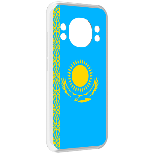 Чехол MyPads флаг Казахстана-1 для Doogee S98 / S98 Pro задняя-панель-накладка-бампер