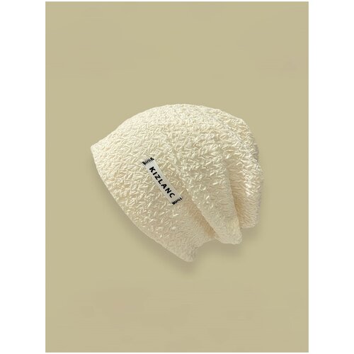 фото Шапка , размер универсальный, бесцветный, белый ibrico