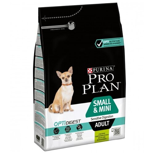 фото Сухой корм для собак Purina Pro Plan Optidigest ягненок с рисом 3 кг (для мелких пород)