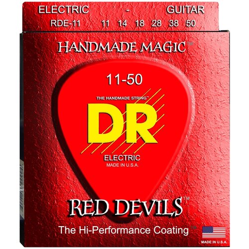 Струны для электрогитары DR Extra Life Red Devils RDE-11 11-50