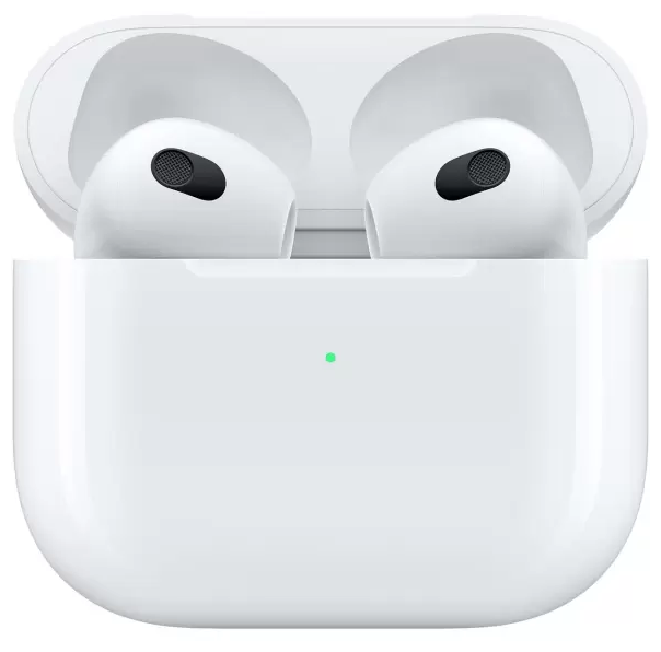 Беспроводные наушники Apple AirPods 3 with Lightning charging case, White, [MPNY3]