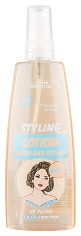 Лосьон для укладки волос JOANNA STYLING EFFECT очень сильной фиксации с UV фильтром 150 мл