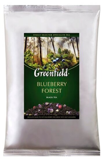 Чай Greenfield Blueberry Forest черный со вкусом и ароматом черники и сливок, 250г - фотография № 6