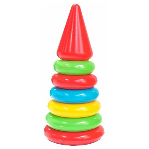 Пирамида 6 колец с наконечником в сетке ПМН006 Green Plast