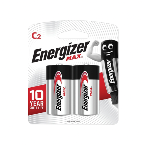 Батарейки щелочные Energizer Max C 2шт. батарейки щелочные energizer max c 2шт