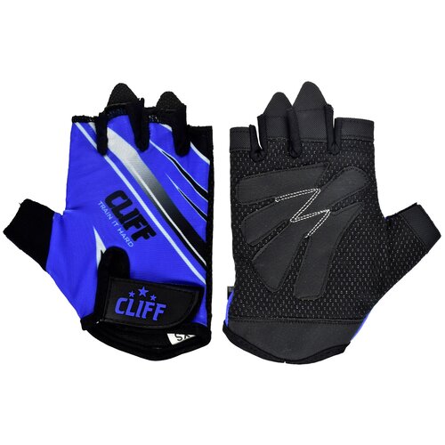 Перчатки для фитнеса CLIFF FG-007, синие, р. M