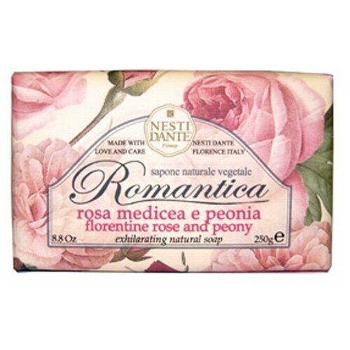 NESTI DANTE Мыло Florentine Rose & Peony / Флорентийская роза и пион, 250г.