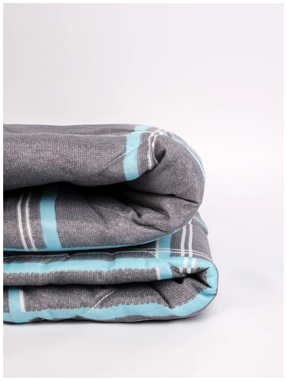 Одеяло SELENA Mozayka облегченное, 175 х 205 см, серый - фотография № 5