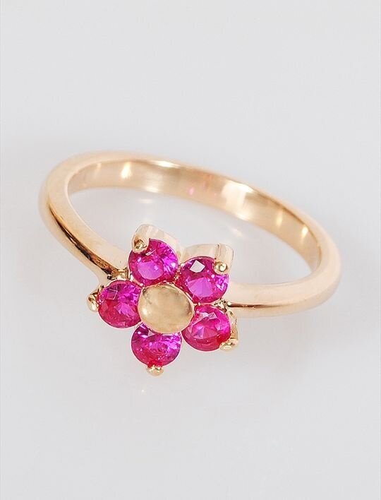 Кольцо помолвочное Lotus Jewelry, корунд