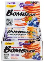 BombBar протеиновый батончик Natural Bar + Vitamin C (60 г)(20 шт.) овсяный с вишней