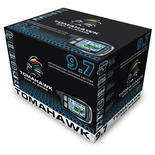 Автосигнализация Tomahawk 9.7 с обратной связью + дистанционный запуск брелок с ЖК дисплеем