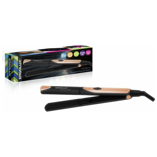 Выпрямитель для волос ELX-HS02-C64 черн-зол 30Вт 220-240В Ergolux 14376 1шт 117000₽