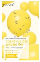 Eunyul тканевая маска Natural Moisture Mask Pack с коэнзимом Q10 22 мл 1 шт. саше