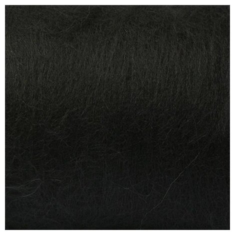 Шерсть для валяния Камтекс Кардочес, полутонкая, 1х100 г, цвет 003 черный (камт. кард.003-2)