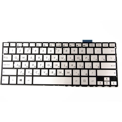 Клавиатура для Asus UX360CA Серебро p/n: AEBKD700110, 0KNB0-2130RU00 клавиатура для asus x560ua eng p n asm18a53a0 g50 19c325220035q 0knb0 5102ar00