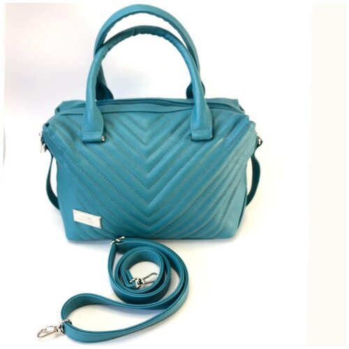 фото Сумка женская саквояж бирюза кожа эко кожа g 1472 gera