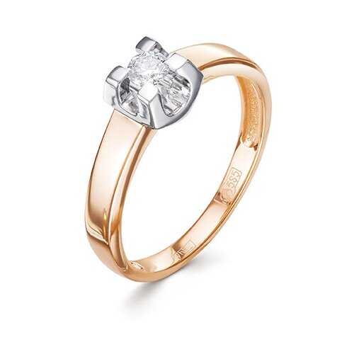 Кольцо Первая бриллиантовая компания Кольцо Комбинированное золота с Бриллиантом