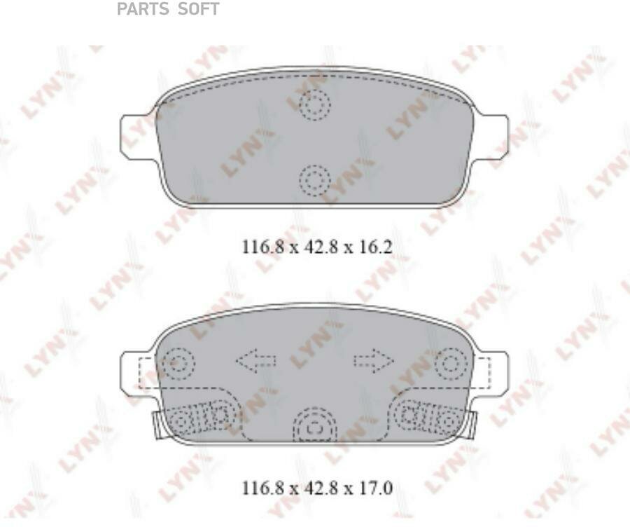 bd-1811_колодки дисковые задние!\ opel astra, chevrolet cruze 1.4-2.0 09