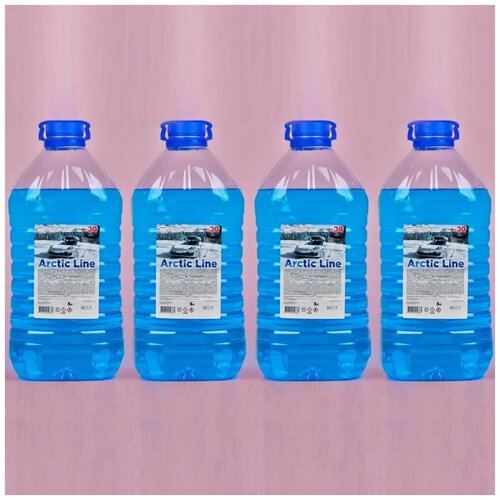 Омывающая жидкость для стекол, фар и зеркал -30, 5л Arctic Line. Комплект из 4 шт.