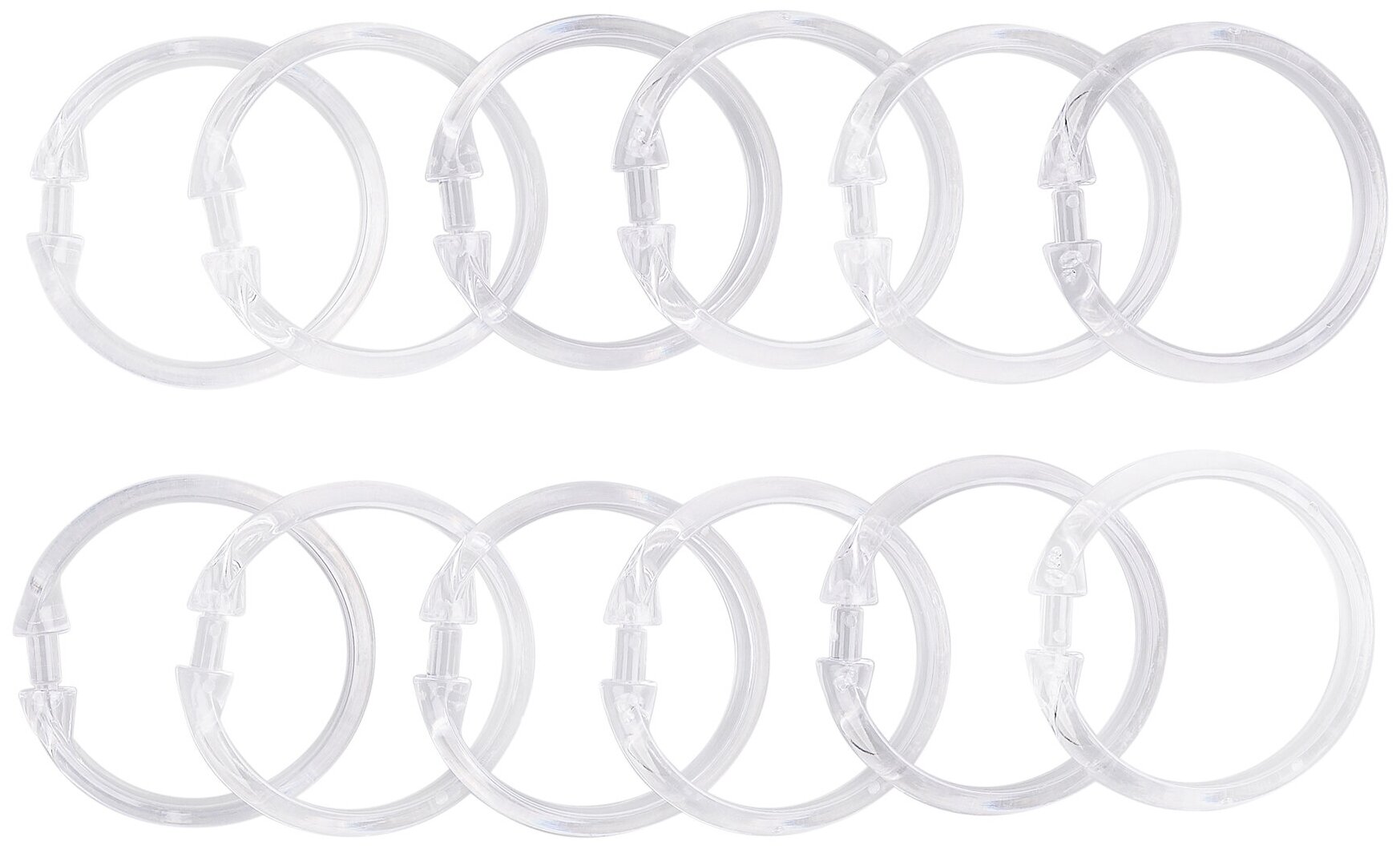 Кольца Lokee для штор Lokee прозрачные диаметр 5 см Verran - фото №2