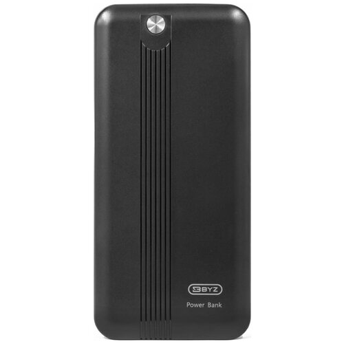 Внешний аккумулятор BYZ Power Bank W12 10000 мАч 2 USB USB-C 3А быстрая зарядка черный 170100₽