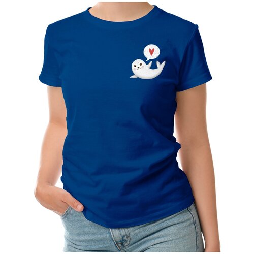 фото Футболка roly, размер m, синий