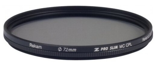 Светофильтр поляризационный круговой Rekam Z Pro Slim CPL MC 72 мм фото 1