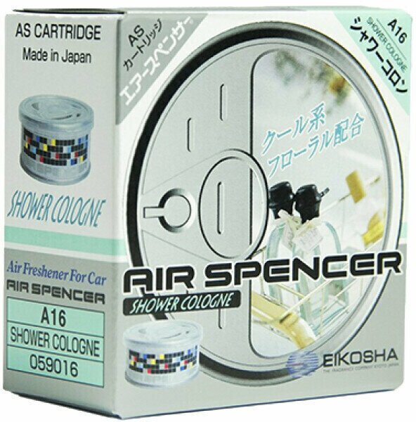 Eikosha Ароматизатор для автомобиля Air Spencer 40 г цветочный Shower Cologne