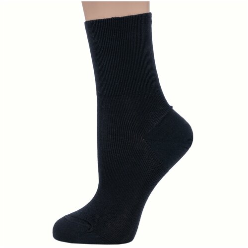 фото Женские медицинские носки из 100% хлопка dr. feet (pingons) черные, размер 23