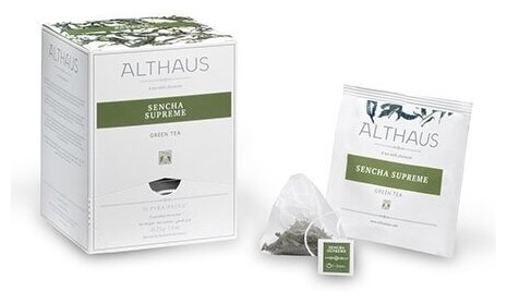Чай зеленый Althaus Pyra-Pack Sencha Supreme (Сенча Суприм), 15 пир. - фотография № 3