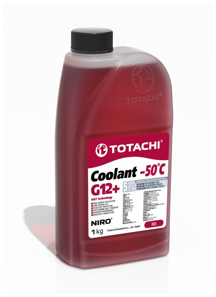 Антифриз TOTACHI NIRO COOLANT RED G12+ -50C 1кг